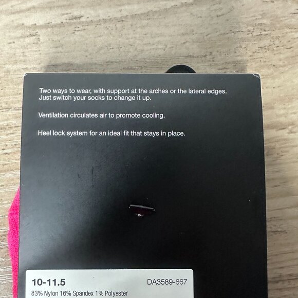 NWT Nike Women Spark Lightweight No Show Run Socks Pink Size Large (DA3589-667) - Picture 7 of 9